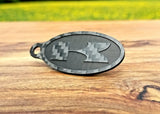 Kawasaki ZX6R Carbon Fiber Double Sided Key Chain