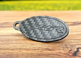 Kawasaki ZX6R Carbon Fiber Double Sided Key Chain