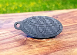 TRD Toyota Carbon Fiber Double Sided Key Chain