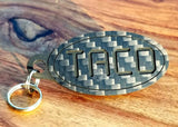 Taco Toyota Carbon Fiber Double Sided Key Chain