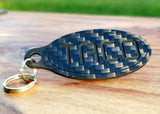 Taco Toyota Carbon Fiber Double Sided Key Chain