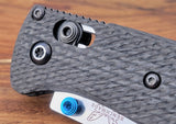 Benchmade Bugout 535 Contoured 3k Plain Weave Carbon Fiber Scales