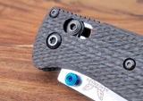Benchmade Bugout 535 Contoured 3k Plain Weave Carbon Fiber Scales