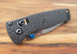 Benchmade Bugout 535 Contoured 3k Plain Weave Carbon Fiber Scales