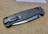 Benchmade Bugout 535 Contoured 3k Plain Weave Carbon Fiber Scales