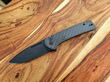 Civivi Conspirator 3D Machined 3k Twill Carbon Fiber Scales