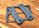 Civivi Baby Banter Contoured 12K Twill  Carbon Fiber Scales