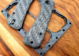Civivi Baby Banter Contoured 12K Twill  Carbon Fiber Scales