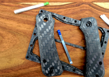 Civivi Baby Banter Contoured 12K Twill  Carbon Fiber Scales