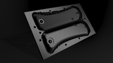 Bias Pattern We Banter 3D Machined 3k Twill Carbon Fiber Scales