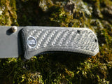 Ripple Pattern We Banter 3D Machined 3k Twill Carbon Fiber Scales