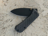 Bias Pattern We Banter 3D Machined 3k Twill Carbon Fiber Scales