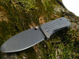 Smooth Pattern We Banter 3D Machined 3k Twill Carbon Fiber Scales