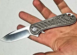 Straight Bias Contoured Civivi Elementum Carbon Fiber Scales