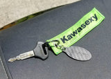 Kawasaki ZX6R Carbon Fiber Double Sided Key Chain