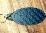 Taco Toyota Carbon Fiber Double Sided Key Chain