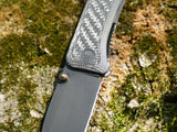 Ripple Pattern We Banter 3D Machined 3k Twill Carbon Fiber Scales